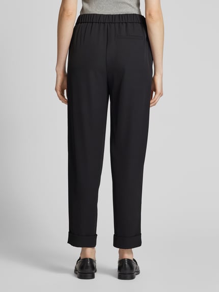 Jake*s Collection Spodnie do garnituru o kroju slim fit z zakładkami w pasie Czarny 5