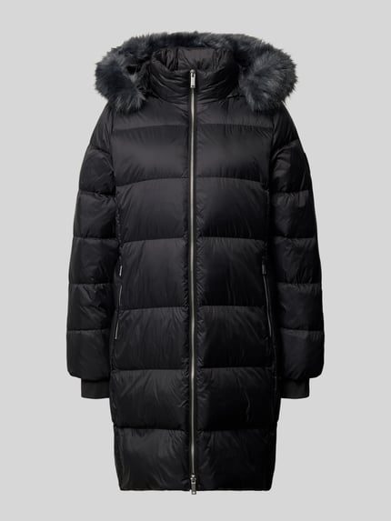 Calvin Klein Womenswear Płaszcz pikowany o kroju regular fit z zamkiem błyskawicznym dwustronnym Czarny 2