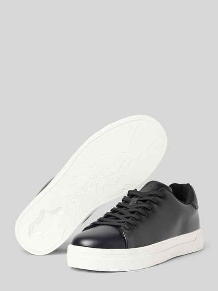 Selected Low Top Sneaker aus echtem Leder Modell 'DAVID' Black 4