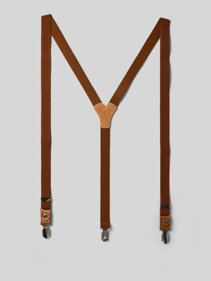 bugatti Hosenträger in Y-Form Cognac 1