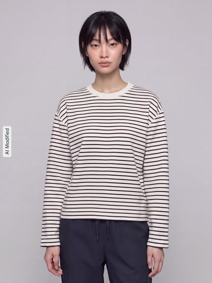 s.Oliver RED LABEL Bluza o kroju relaxed fit z mieszanki wiskozy Złamany biały 4