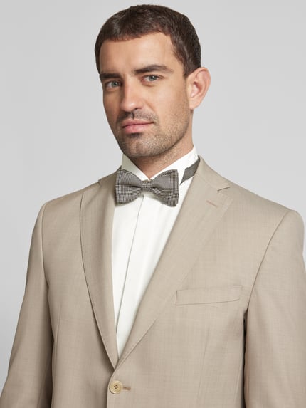 ETERNA Regular Fit Smokinghemd aus Twill Ecru 3