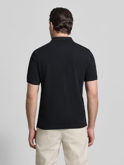 GANT slim fit poloshirt met gestikt logo Zwart - 5