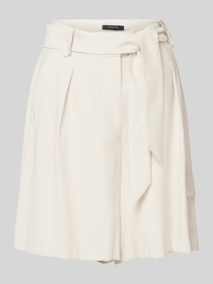 COMMA Korte loose fit broek met cargozak Zand - 2