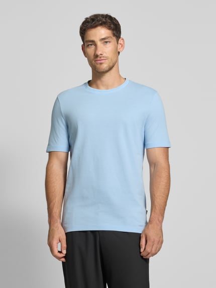 BOSS Regular Fit T-Shirt aus Baumwoll-Mix Bleu 4
