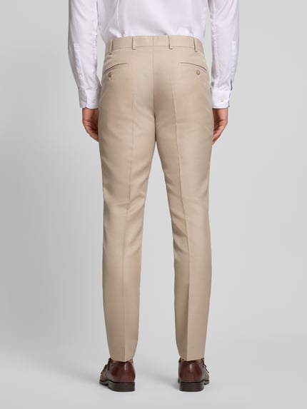 WILVORST Pantalon met vouw en steekzakken Beige - 5