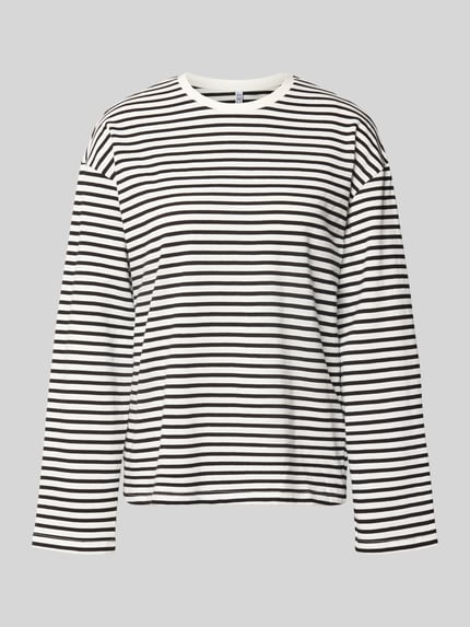 Regular Fit Langarmshirt aus Baumwoll-Mix Modell 'ADIE' Shop The Look MANNEQUINE