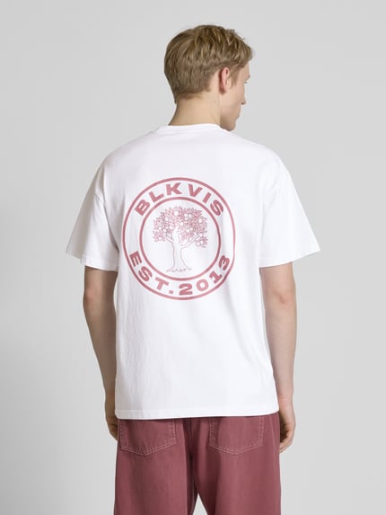 BLKVIS T-Shirt mit Logo-Print Modell 'SOURCE' Weiss 5