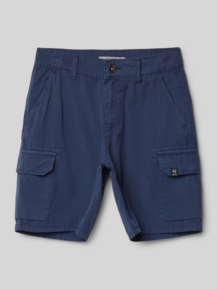 Garcia Bermuda in effen design Blauw - 1