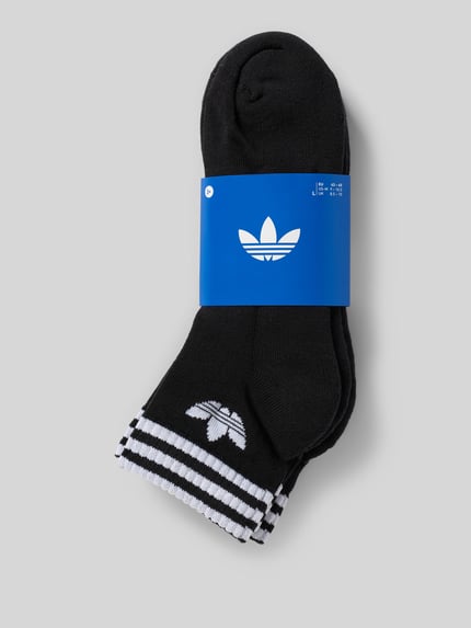 adidas Originals Skarpety do sneakersów z nadrukiem z logo w zestawie 3 szt. Czarny 3