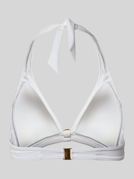 Produktfoto, Bikini-Oberteil in Triangel-Form Modell 'TALEAH' von Marie Jo, białe, dopasowany krój, mieszanka materiałów z dodatkiem streczu, trójkątny kształt