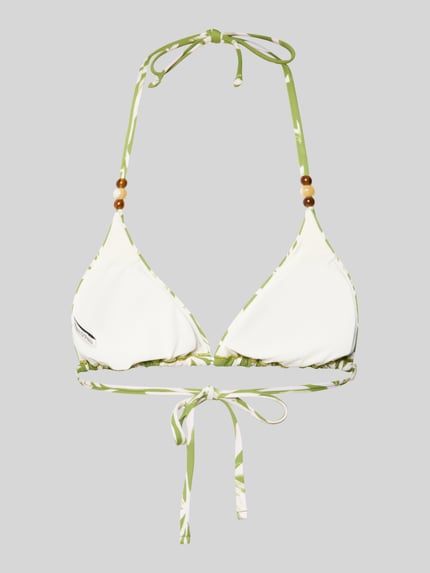 Marc O'Polo Bikini-Oberteil mit Neckholder Modell 'ABSTRACT FLORAL STRAPPY' Gruen 3