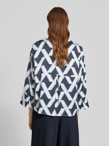 someday. Hemdbluse mit verdeckter Knopfleiste Modell 'Zitano' Marine 5