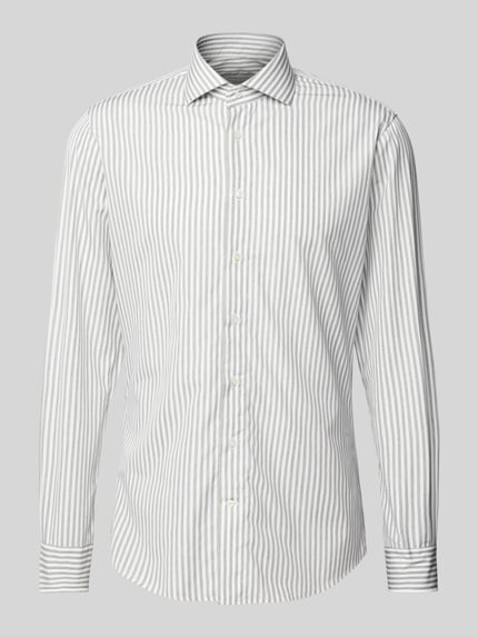 Profuomo Regular Fit Business-Hemd mit Haifischkragen Modell 'Cutaway' Schilf 2