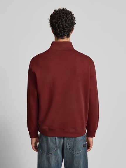 Calvin Klein Jeans Regular Fit Sweatshirt mit Logo-Stitching Modell 'Terry' Rot 5