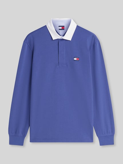 Tommy Jeans Koszulka rugby o kroju regular fit z czystej bawełny Szaroniebieski 2