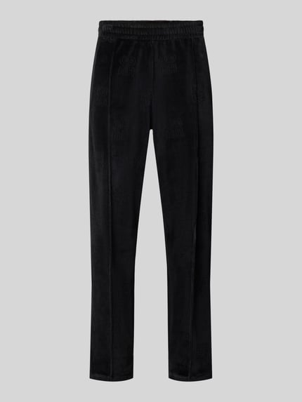 HUGO Regular Fit Sweathose mit Logo-Struktur Black 2