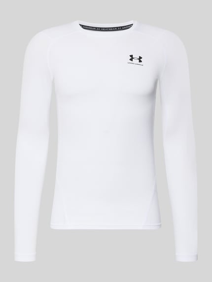 Slim Fit Longsleeve mit Logo-Print Shop The Look MANNEQUINE