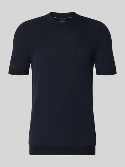 BOSS Green Regular Fit T-Shirt aus Baumwoll-Mix Modell 'MOMENTUM-LITE' Marine 2