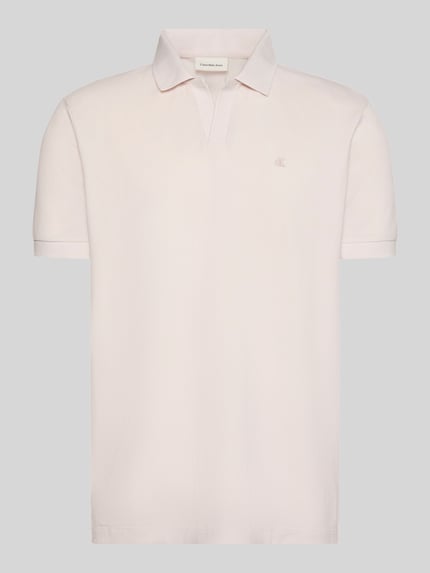 Calvin Klein Jeans regular fit poloshirt van puur katoen Ecru - 2