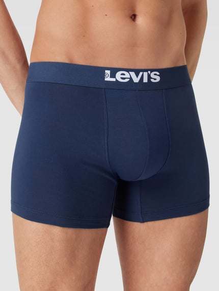 Levi's® Trunks mit Label-Detail Modell 'SOLID BASIC' Dunkelblau 3