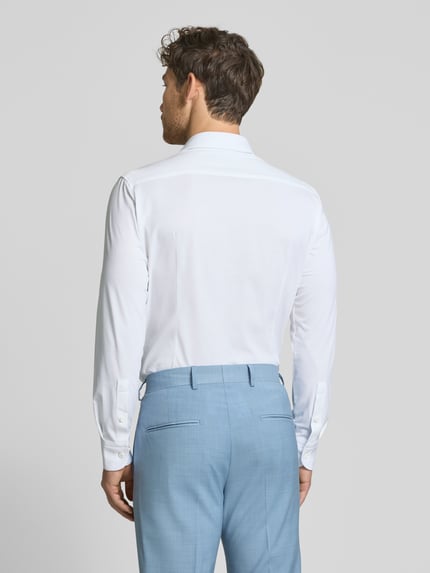 BOSS Slim Fit Businesshemd mit Stretch-Anteil Weiss 5