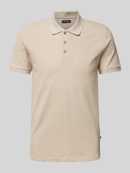 Matinique Koszulka polo o kroju regular fit z krótką listwą guzikową model ‘poleo’ Beżowy 2