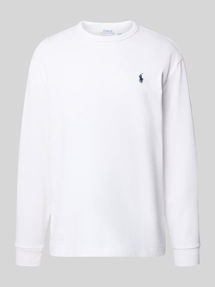 Longsleeve mit Label-Stitching Shop The Look MANNEQUINE