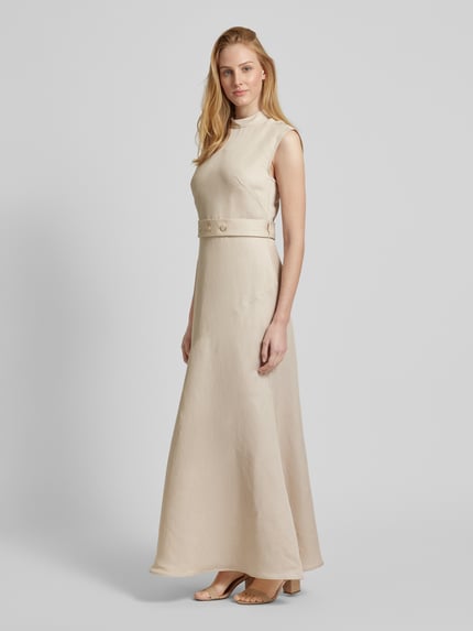 IVY OAK Maxikleid aus Leinen-Lyocell-Mix Modell 'MANILA' Beige 1
