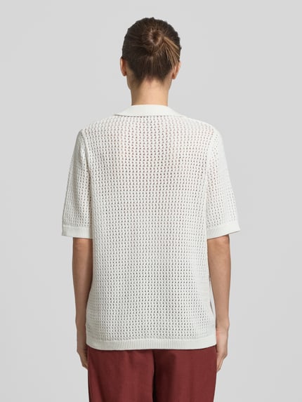 Soyaconcept Gebreide pullover met polokraag en 1/2-mouwen model 'DENEFA' Offwhite - 5