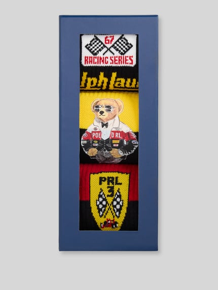 Polo Ralph Lauren Underwear Socken mit Racing-Motiv im 3er-Pack Marine 2
