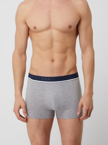 SCHIESSER Trunks mit Stretch-Anteil im 3er-Pack Mittelgrau Melange 2