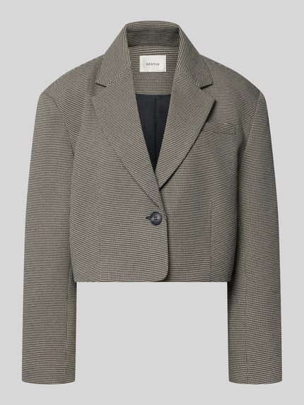 Kort blazer met platte kraag model 'Casia' Shop The Look MANNEQUINE