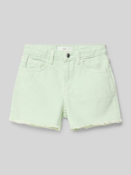 MANGO Regular Fit Jeansshorts im 5-Pocket-Design Modell 'grace' Mint 1
