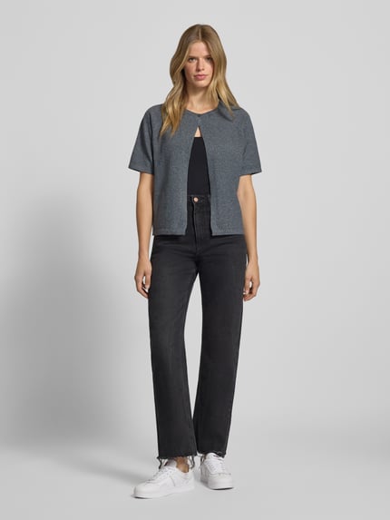 PIECES Kardigan o kroju regular fit z zapięciem na guzik model ‘BREE’ Ciemnożółty 1