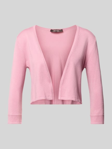 Produktfoto, Bolero aus Viskose-Mix mit 3/4-Arm von Vera Mont in Rosa, offene Front, Regular-Fit, Rückenlänge 41 cm bei Größe S.