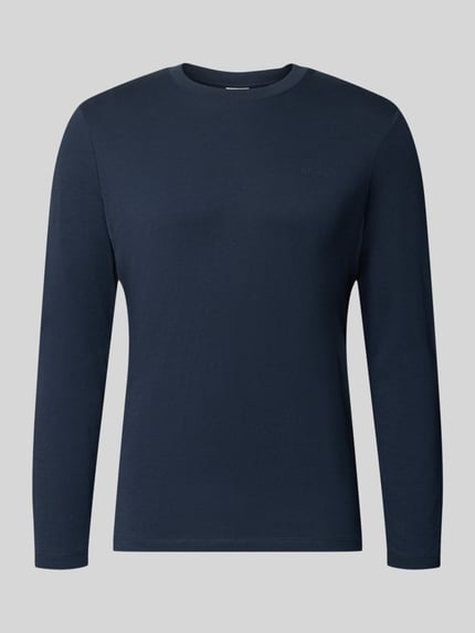 s.Oliver RED LABEL Langarmshirt mit Seitenschlitzen Marine 2