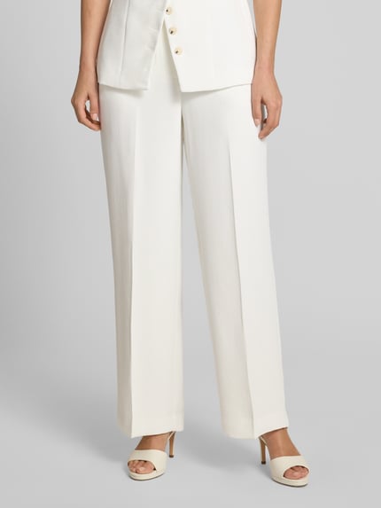 Forever New Straight Fit Hose mit Eingrifftaschen Modell 'Dahlia' Offwhite 4