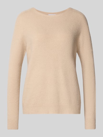 Strickpullover mit gerippten Abschlüssen Shop The Look MANNEQUINE