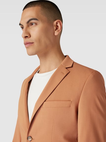 Selected Slim Fit 2-Knopf-Sakko mit Reverskragen Modell 'LIAM' Terra 3