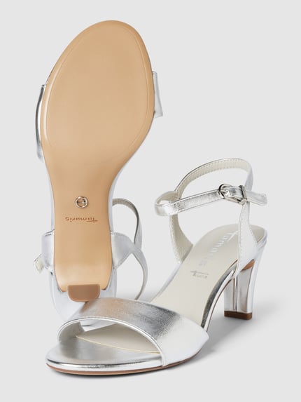 Tamaris Sandalette mit breiter Schaftbrücke Silber 4