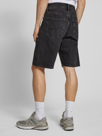 JACK & JONES Baggy fit korte jeans in 5-pocketmodel, model 'ALEX' Zwart - 5