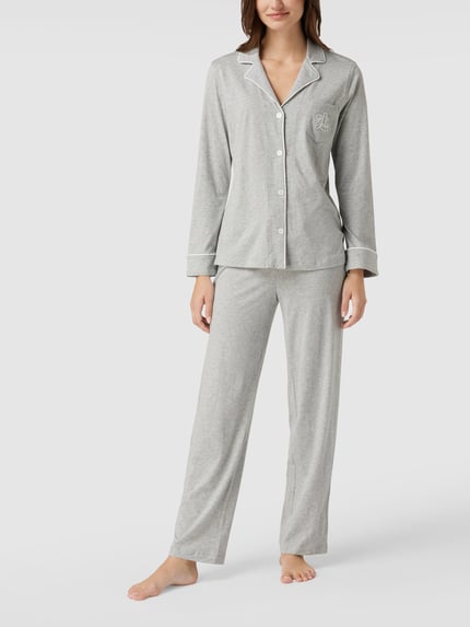 Lauren Ralph Lauren Pyjama aus Baumwoll-Modal-Mix Mittelgrau 4