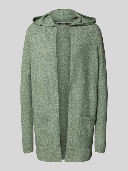 VERO MODA Regular Fit Strickjacke mit Kapuze Modell 'DOFFY' Oliv 2