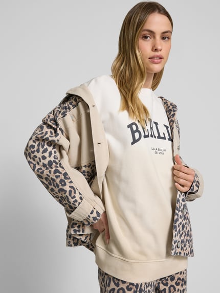 Lala Berlin Oversized jeansjack van katoen Middenbruin - 3