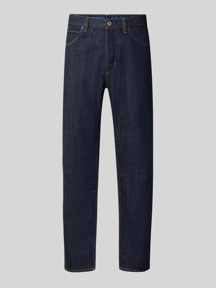 Straight Fit Jeans aus reiner Baumwolle Modell 'Jonah' Shop The Look MANNEQUINE