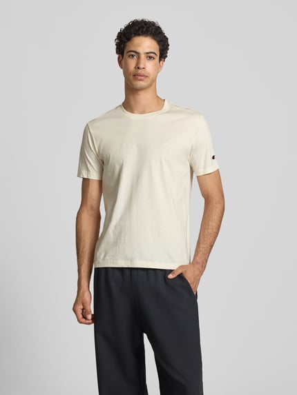 Champion T-shirt met label-stitchings en ronde halsuitsnijding Offwhite - 4