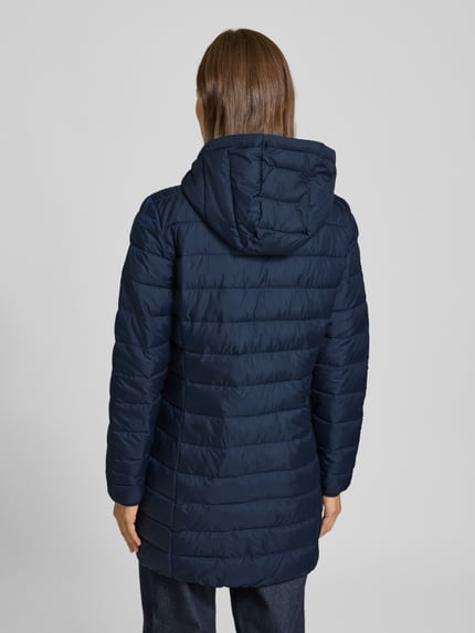 Tom Tailor Denim Płaszcz pikowany o kroju regular fit z kapturem Ciemnoniebieski 5