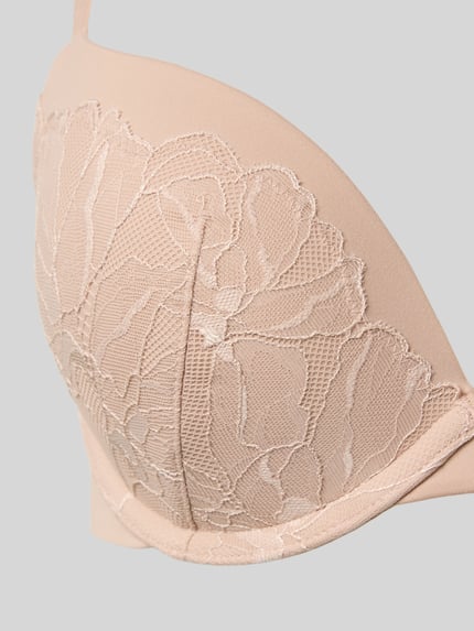 Calvin Klein Underwear Regular fit beha met kant, model 'Plunge' Beige - 2