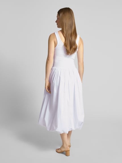 Cph Muse Midikleid mit Rundhalsausschnitt Offwhite 5